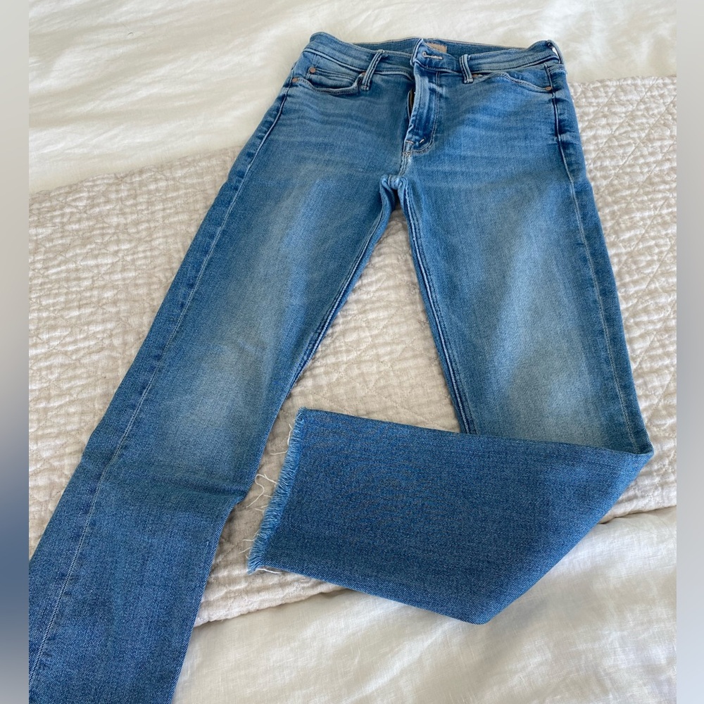 MOTHER denim jeans mid rise dazzler ankle 27